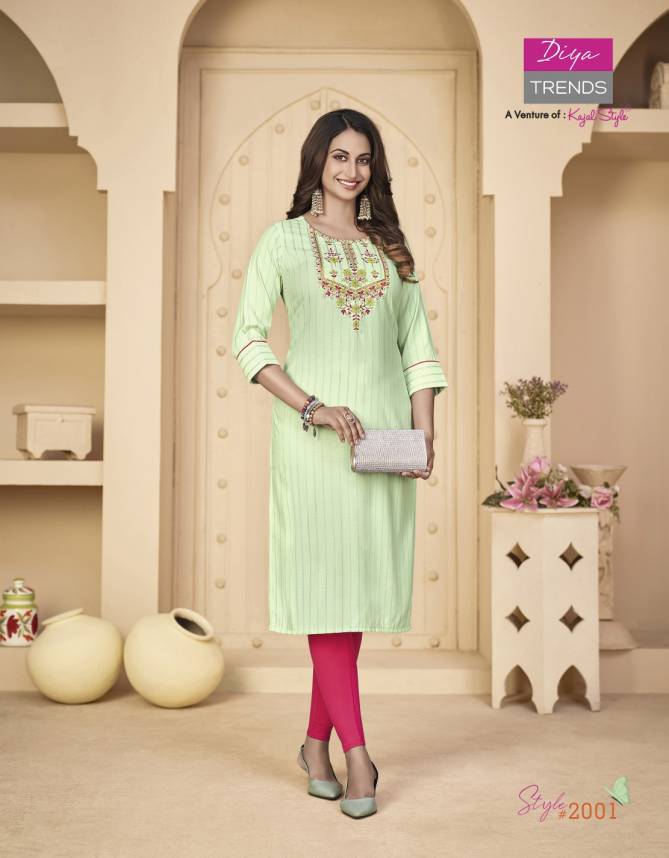 Fashion Story 2 Latest Embroidery Fancy wear Designer Kurti Collection